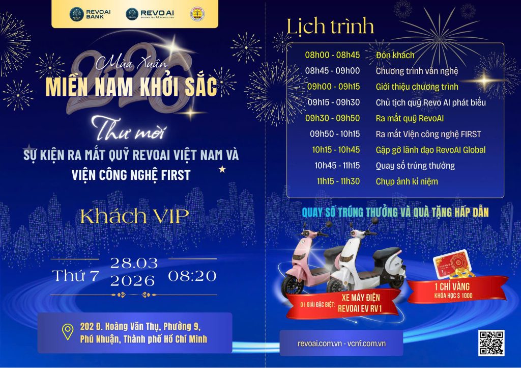 Ra mắt Quỹ Đầu Tư Đại Chúng RevoAI và Viện Cộng Nghệ FIRST tại Tp Hồ Chí Minh